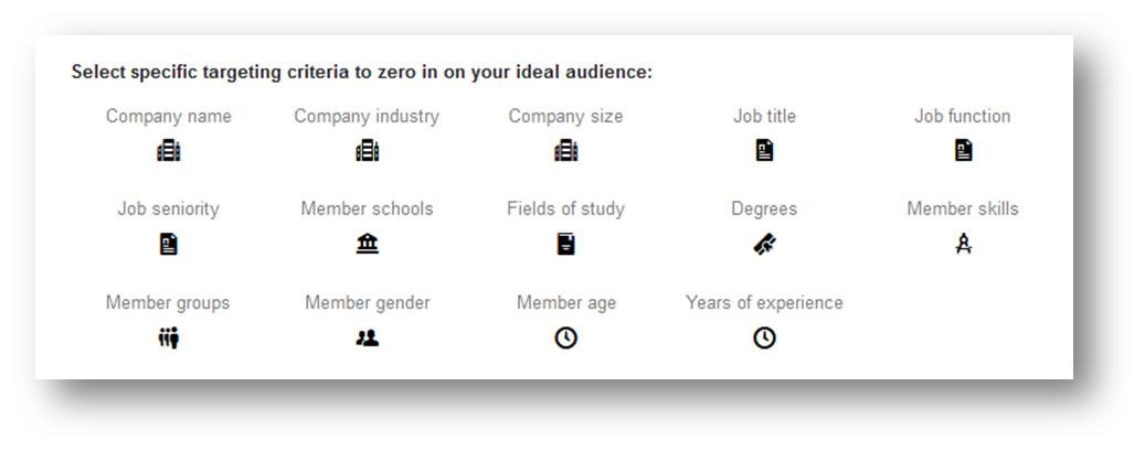 LinkedInTargetCriteria